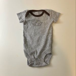 Carter’s Bananas Over Mommy Grey Newborn Onesie